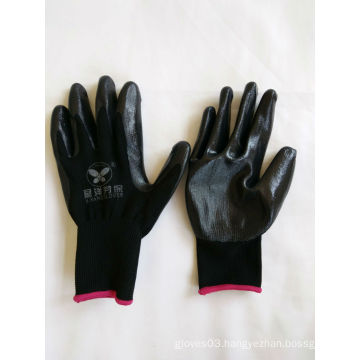 13G Polyester Shell Nitrile Coated Safety Work Gloves (N6002)